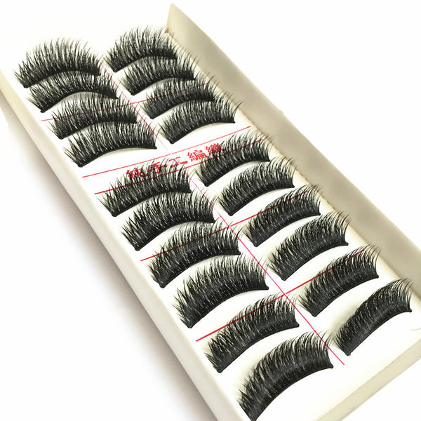 Soft and comfortable eyelashesMade From High-Grade Fiber For Gentle, Comfortable Wear Without Irritation Natural Look Cross-Style Design Creates A Thick, Natural Appearance That Blends Seamlessly With Real Lashes