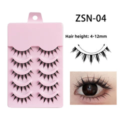 False Eyelashes Full Hard Stem Natural Look