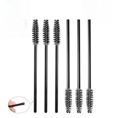 50 Pcs Disposable Mascara Wands, Eyebrow Spoolies Brush for Eyelash Extensions, Eye Lash and Makeup Brush