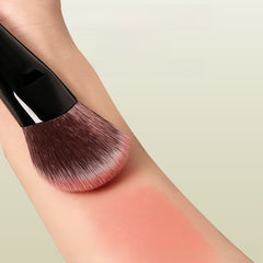 Angled Concealer Brushes with Soft Fiber Bristles for Even Powder Application, Easy Blending