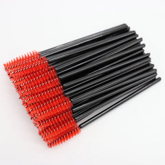 50 Pcs Disposable Mascara Wands, Eyebrow Spoolies Brush for Eyelash Extensions, Eye Lash and Makeup Brush