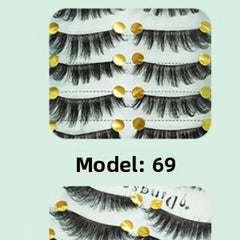 3D Voluminous False Eyelashes 10 Pairs