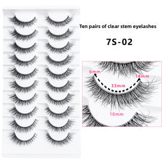 False Eyelashes 10 Pairs Natural Look