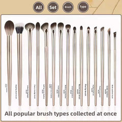 Gilded Professional Makeup Brush Set with Travel Case Suitable for Foundation Brush Blush Brush Eyeshadow Brush