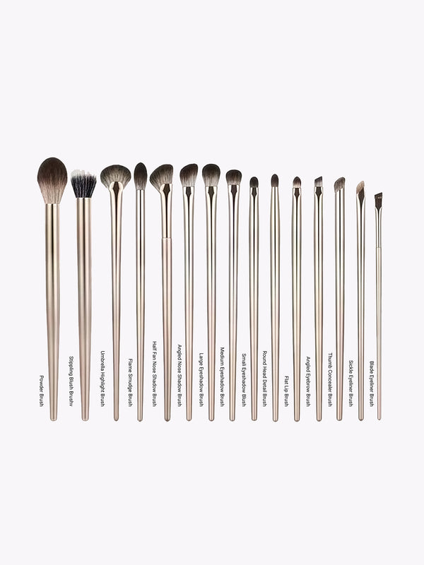 Gilded Professional Makeup Brush Set with Travel Case Suitable for Foundation Brush Blush Brush Eyeshadow Brush