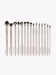 Gilded Professional Makeup Brush Set with Travel Case Suitable for Foundation Brush Blush Brush Eyeshadow Brush