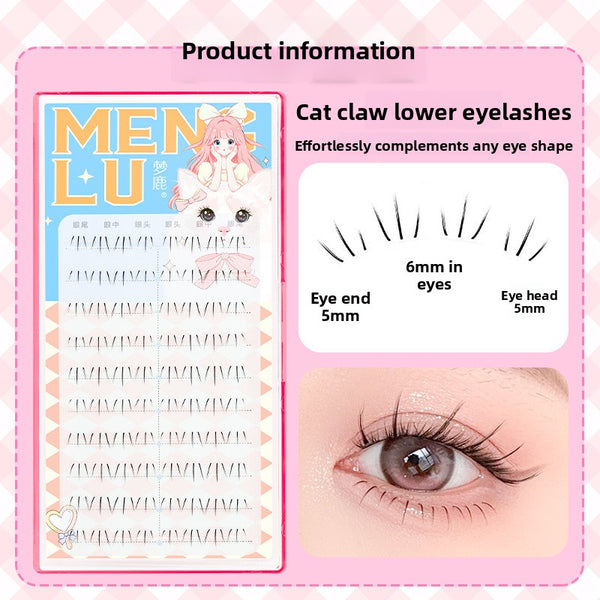 Women's Natural Segmented Lower False Eyelashes