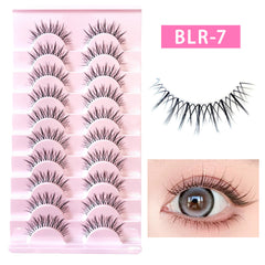 False Eyelashes 10 Pairs Natural Look