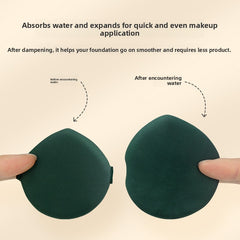 Ultra-Soft Pineapple Yolk Pastry Cushion Beginner-Friendly Cute Fruit Print Makeup Set, Soft High-Density Wet & Dry Dual-Use Air Cushion Puff