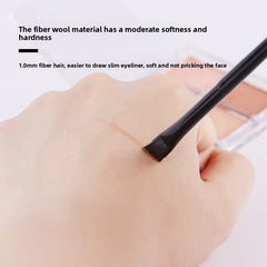 Ultra-Thin Precision Makeup Brush Flat Head Eyeliner & Eyebrow Brush Fine Bristles for Precise Lower Lash Line & Angled Application Compact and Portable Ideal for Daily Makeup