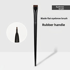 Ultra-Thin Precision Makeup Brush Flat Head Eyeliner & Eyebrow Brush Fine Bristles for Precise Lower Lash Line & Angled Application Compact and Portable Ideal for Daily Makeup