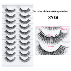 False Eyelashes 10 Pairs Natural Look