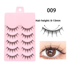 False Eyelashes Full Hard Stem Natural Look