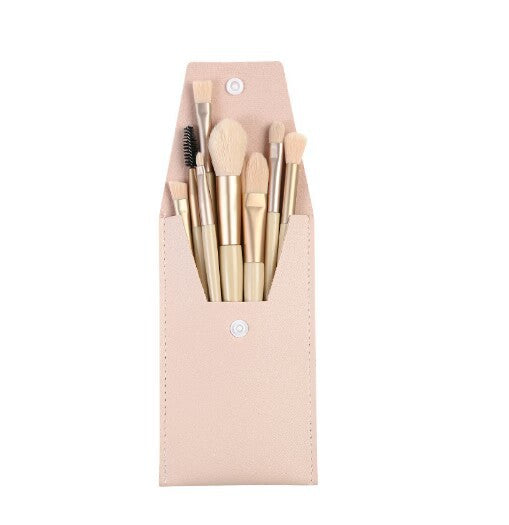 8-Piece Portable Makeup Brush Set,Soft Fluffy Professional Foundation Blush, Brush types: Foundation Brush, Eyeshadow Brush, Concealer Brush, Lip Brush, Loose Powder Brush, Eyebrow Brush, Blush Brush, Highlighter Brush, Makeup Brush Beauty Tools