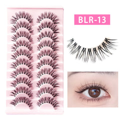 False Eyelashes 10 Pairs Natural Look
