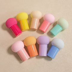 Colorful Mushroom-Shaped Cushioned Powder Puff