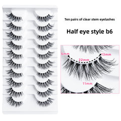 False Eyelashes 10 Pairs Natural Look