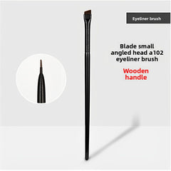 Ultra-Thin Precision Makeup Brush Flat Head Eyeliner & Eyebrow Brush Fine Bristles for Precise Lower Lash Line & Angled Application Compact and Portable Ideal for Daily Makeup