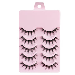 False Eyelashes Full Hard Stem Natural Look