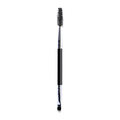 Double-Ended Eyebrow Brush and Eyelash Curler Beauty Tool