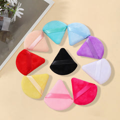 Triangular loose powder puff, fan-shaped powder puff