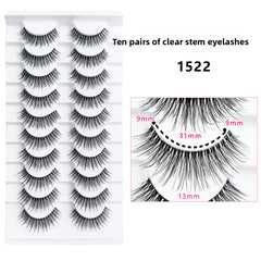 False Eyelashes 10 Pairs Natural Look