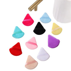 Triangular loose powder puff, fan-shaped powder puff