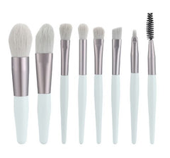 8-Piece Portable Makeup Brush Set,Soft Fluffy Professional Foundation Blush, Brush types: Foundation Brush, Eyeshadow Brush, Concealer Brush, Lip Brush, Loose Powder Brush, Eyebrow Brush, Blush Brush, Highlighter Brush, Makeup Brush Beauty Tools