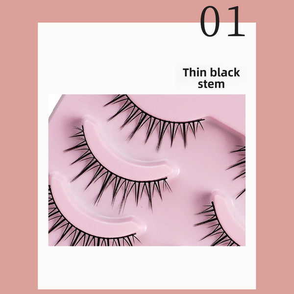 False Eyelashes Full Hard Stem Natural LookFull Hard Stem Design Provides Structural Integrity And Shape Retention Natural-Looking Effect For Everyday Wear And Cosplay Applications