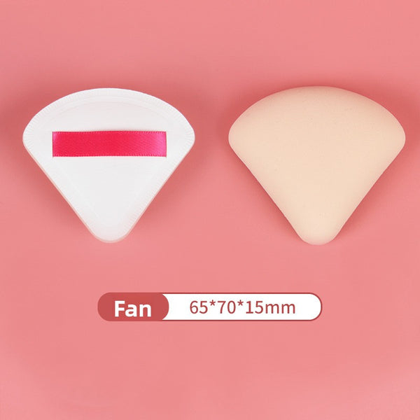 Soft Makeup Powder Puff SpongeMade From Hydrophilic Polyurethane For Gentle And Comfortable Application, Versatile Shapes Available In Square, Round And Triangular Designs To Suit User Preferences