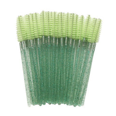 50 Pcs Disposable Mascara Wands, Eyebrow Spoolies Brush for Eyelash Extensions, Eye Lash and Makeup Brush