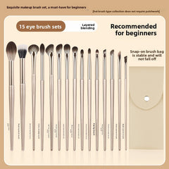 Gilded Professional Makeup Brush Set with Travel Case Suitable for Foundation Brush Blush Brush Eyeshadow Brush