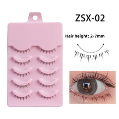 False Eyelashes Full Hard Stem Natural Look