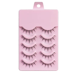 False Eyelashes Full Hard Stem Natural Look