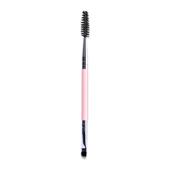 Double-Ended Eyebrow Brush and Eyelash Curler Beauty Tool