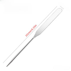 Professional Foundation Makeup Brush Stainless Steel Facial Makeup Tool Kit (Ultra-Thin Foundation Brush + Acrylic Transparent Makeup Palette + Stainless Steel Spatula)