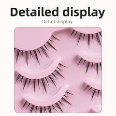 False Eyelashes Full Hard Stem Natural Look