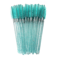 50 Pcs Disposable Mascara Wands, Eyebrow Spoolies Brush for Eyelash Extensions, Eye Lash and Makeup Brush