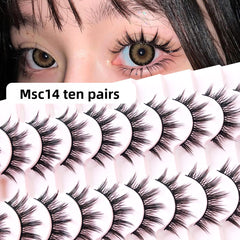 False Eyelashes 10 Pairs Natural Look