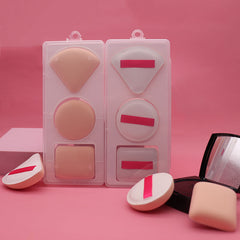 Soft Makeup Powder Puff SpongeMade From Hydrophilic Polyurethane For Gentle And Comfortable Application, Versatile Shapes Available In Square, Round And Triangular Designs To Suit User Preferences