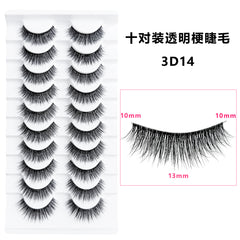 False Eyelashes 10 Pairs Natural Look