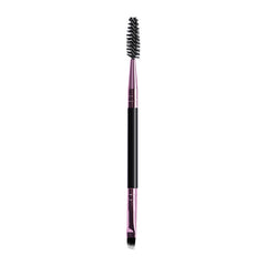 Double-Ended Eyebrow Brush and Eyelash Curler Beauty Tool