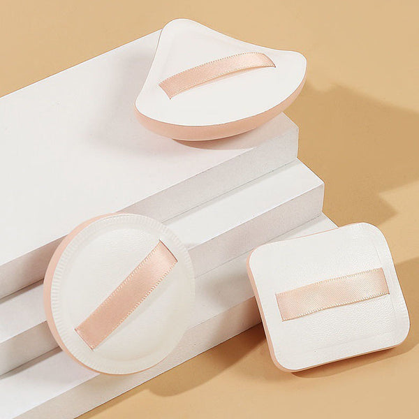 Soft Makeup Powder Puff SpongeMade From Hydrophilic Polyurethane For Gentle And Comfortable Application, Versatile Shapes Available In Square, Round And Triangular Designs To Suit User Preferences