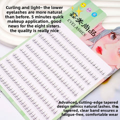 Transparent Stem Segmented False Eyelashes