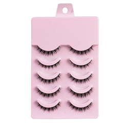 False Eyelashes Full Hard Stem Natural Look