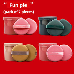 Ultra-Soft Pineapple Yolk Pastry Cushion Beginner-Friendly Cute Fruit Print Makeup Set, Soft High-Density Wet & Dry Dual-Use Air Cushion Puff