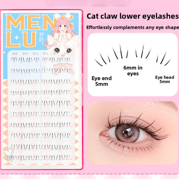 Women's Natural Segmented Lower False Eyelashes