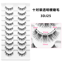 False Eyelashes 10 Pairs Natural Look