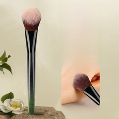 Angled Concealer Brushes with Soft Fiber Bristles for Even Powder Application, Easy Blending