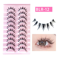 False Eyelashes 10 Pairs Natural Look